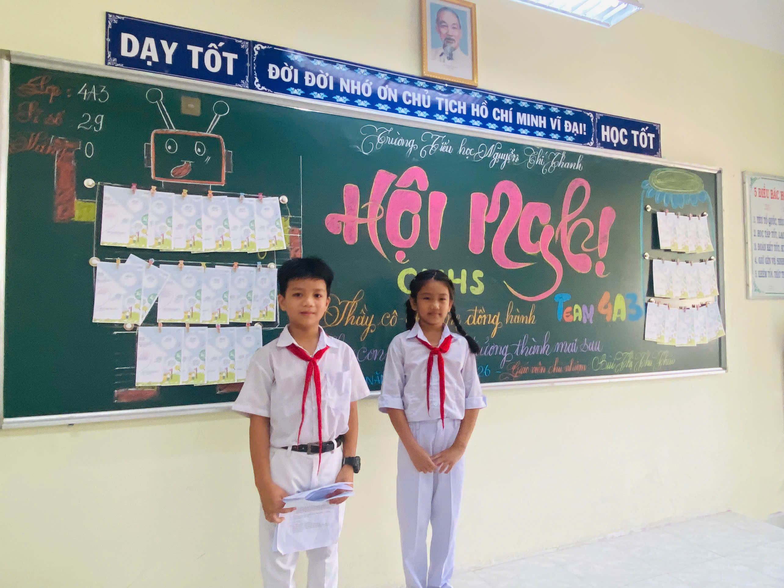 Hinh.1-Hoc sinh tham gia va làm chu Hoi nghi CMHS Lan 1 nam hoc 2025-2026